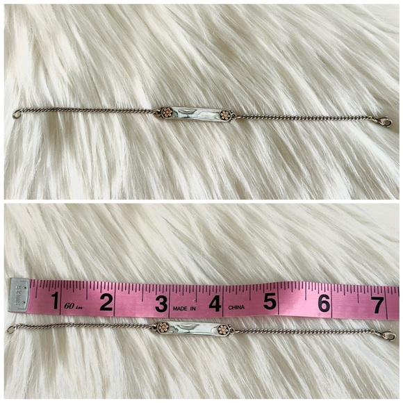 NEW James Avery 14k GOLD flowers I.D. identification plate bracelet - Picture 10 of 11